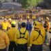 Da seguimiento y coordinación Dayana Pérez al incendio forestal en Copándaro