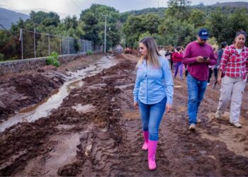 Encabeza Dayana Pérez atención inmediata a familias afectadas por lluvias en Jujucato