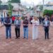 Entrega Dayana Pérez adoquinamiento de calle Tenazas en Salvador Escalante