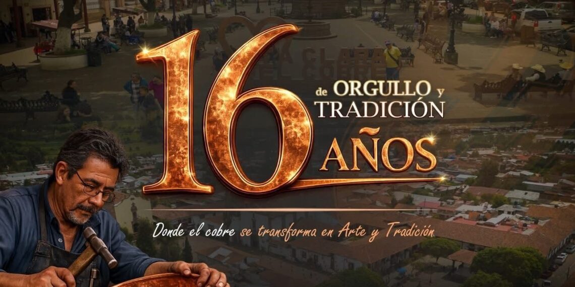 Celebra Dayana Pérez 16 aniversario de Santa Clara del Cobre como Pueblo Mágico