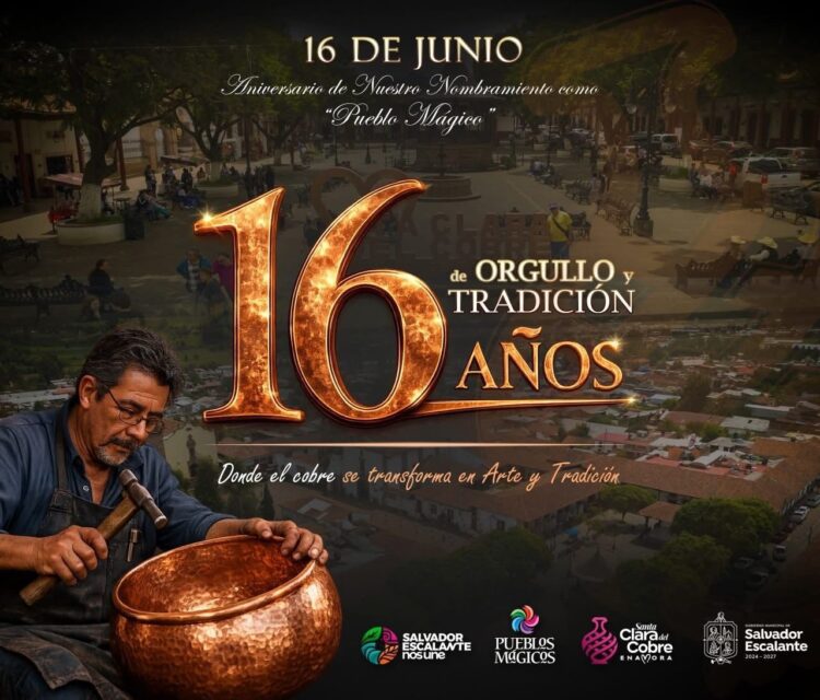 Celebra Dayana Pérez 16 aniversario de Santa Clara del Cobre como Pueblo Mágico