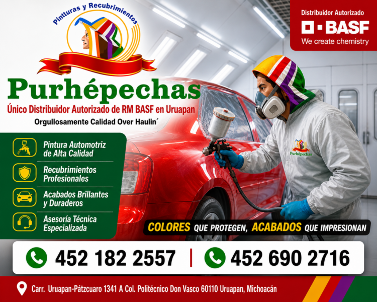 Ven y conoce Pinturas Purhépechas, las mejores pinturas automotrices en Uruapan