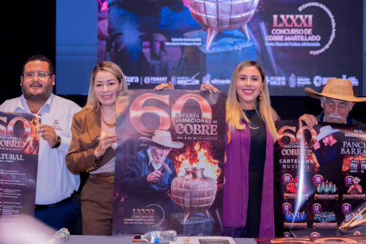 Presenta Dayana Pérez cartel de 60 Feria Nacional del Cobre y 81 Concurso Nacional de Cobre Martillado