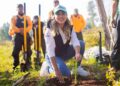 Inicia Dayana Pérez campaña Reforestando Salvador Escalante