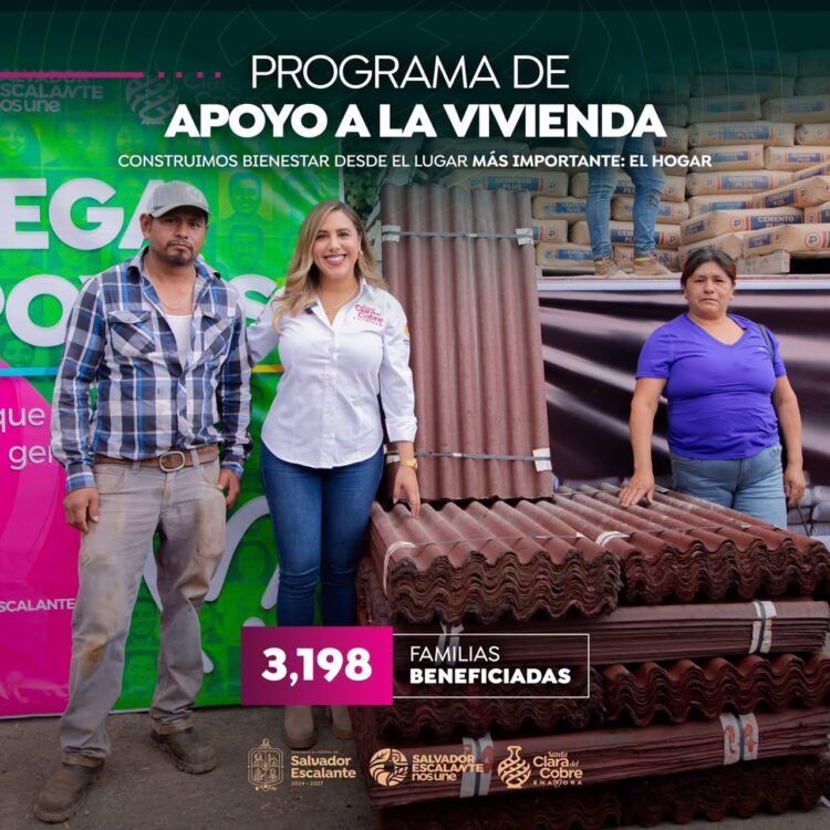 Entrega Dayana Pérez apoyos para vivienda a más de 3 mil familias