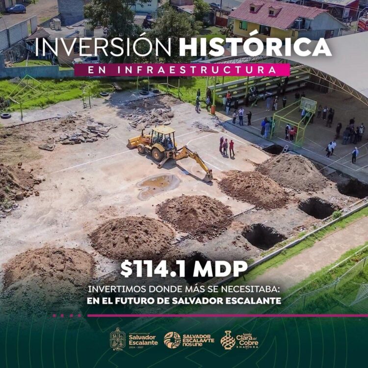 Aplica Dayana Pérez inversión histórica de 114.1 mdp para infraestructura en Salvador Escalante