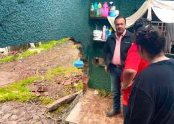 Atención inmediata de Julio Arreola en zonas afectadas por tromba en Pátzcuaro