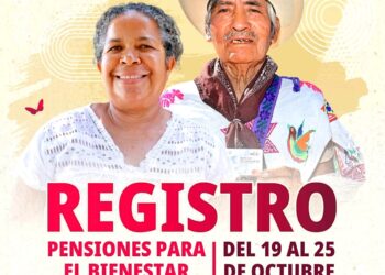Registro a Pensiones para Adultos Mayores y Mujeres Bienestar, del 19 al 25 de octubre