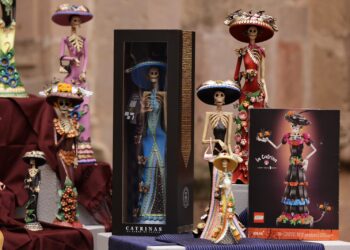 Catrinas de barro de Capula, el nuevo set de LEGO; Bedolla destaca reconocimiento mundial