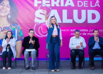 Inaugura Dayana Pérez Feria de la Salud y vacunación invernal en Salvador Escalante