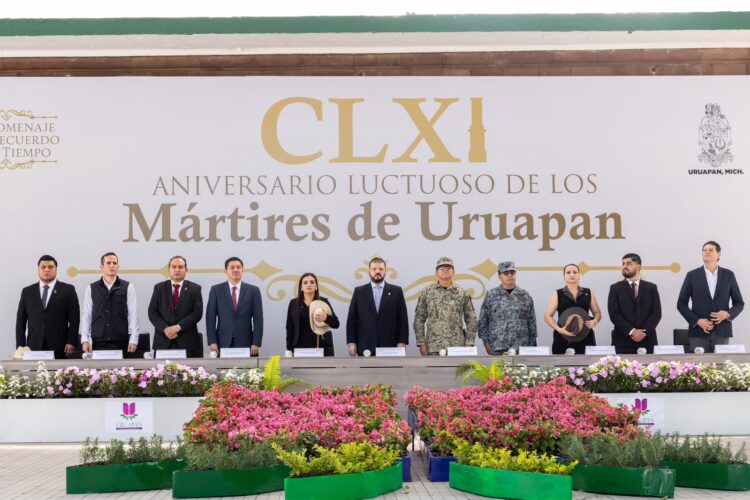 Encabeza Raúl Zepeda el 161 aniversario luctuoso de los Mártires de Uruapan