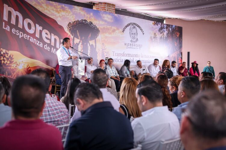 Respalda Movimiento Progresista Michoacano a Torres Piña con miras al 2027