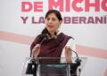 Resalta Gaby Molina los avances de la 4T en Uruapan